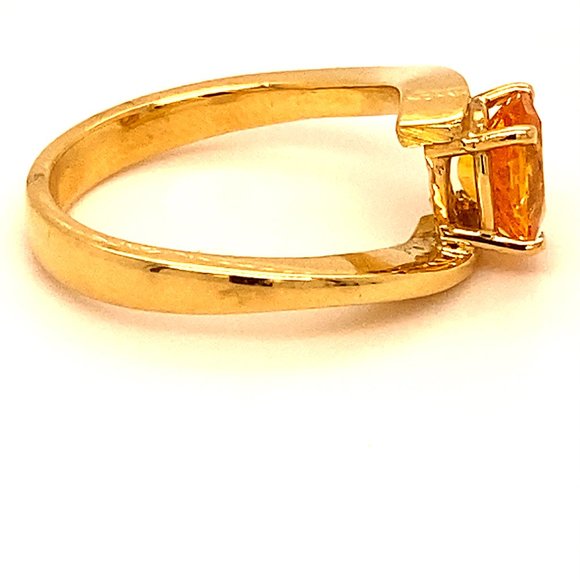 Mandarin Spessartine 1.85ct Solid 18K Gold Ring - Picture 3 of 6